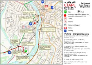 Etape Loch Ness parking map